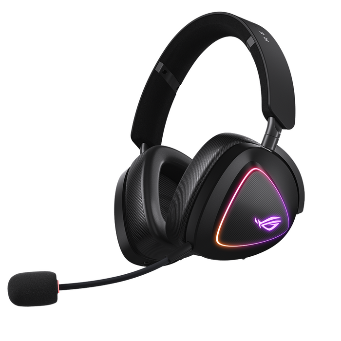 Геймърски безжични слушалки ASUS ROG Delta II - USB-C, Aura Sync RGB