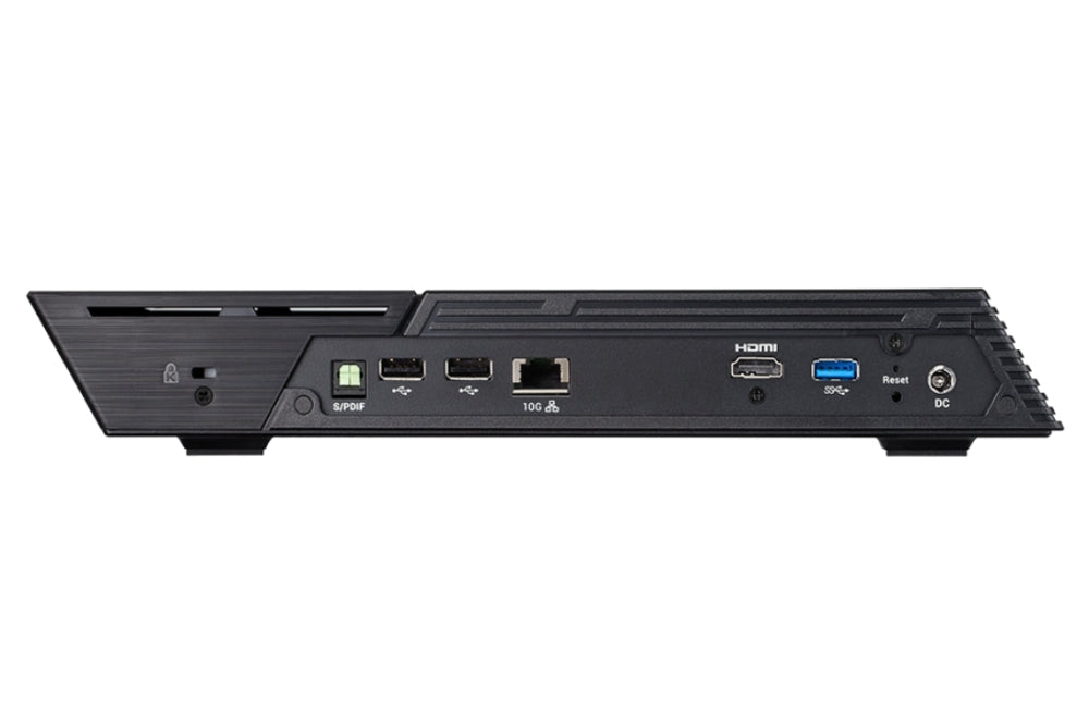 Asustor Flashstor 12 Pro FS6712X, 12 Bay NAS, Quad-Core 2.0GHz, 10GbE порт, 4GB RAM DDR4, дванадесет M.2 SSD слота (без диск), HDMI 2.0b+ инфрачервен приемник, черен