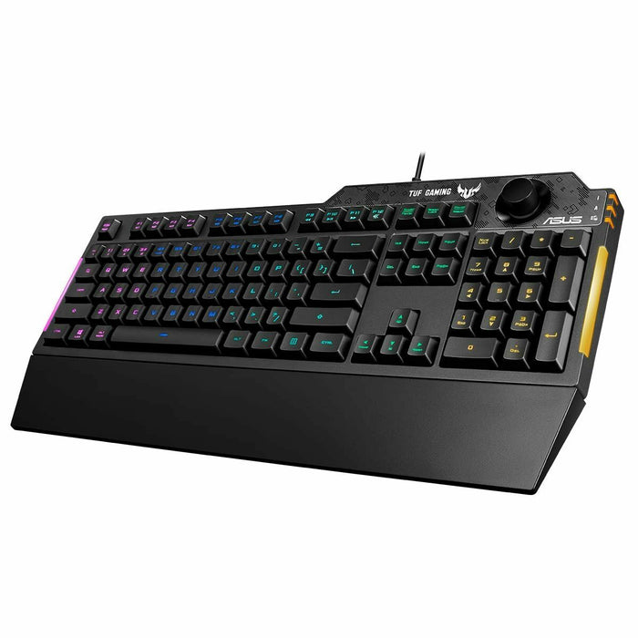 Клавиатура за игри Asus TUF Gaming K1 Испанска Qwerty Черен