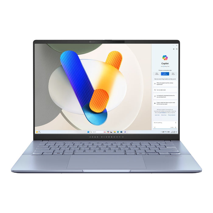 ASUS Vivobook S 14 OLED лаптоп S5406SA-PP013W Intel Ultra 7 258V 14' OLED 3K 32 GB LPDDR5X 1 TB SSD Intel Arc Graphics Windows 11 Mist Blue