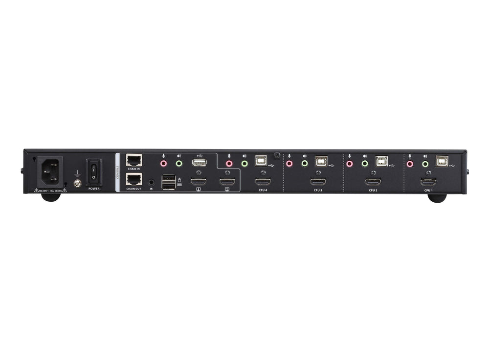 KVM превключвател ATEN CM1284-AT-G, 4 порта, USB, 4K, HDMI, Multi-View