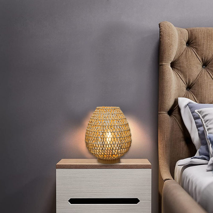 Настолна лампа Atmosphera Tressé От пясък 40 W Ø 35,5 x 30 cm