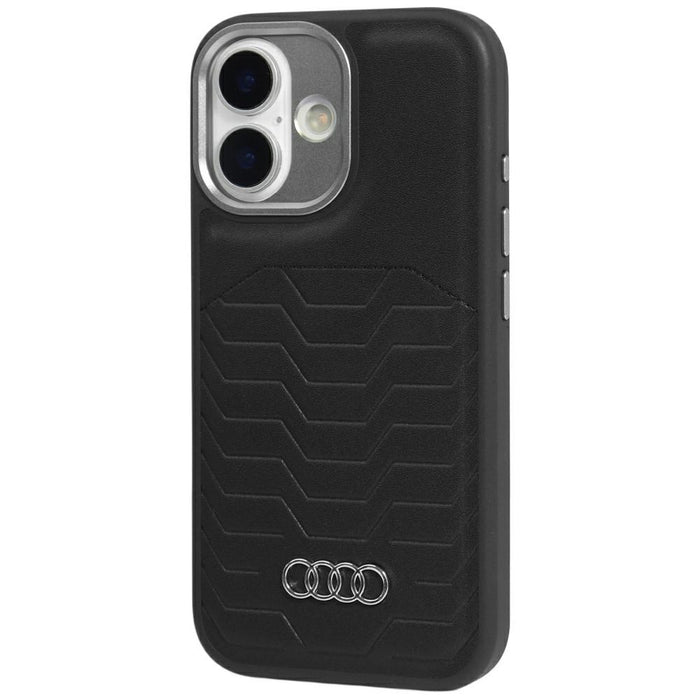 Калъф Audi GT Synthetic Leather MagSafe за iPhone 17 - черен