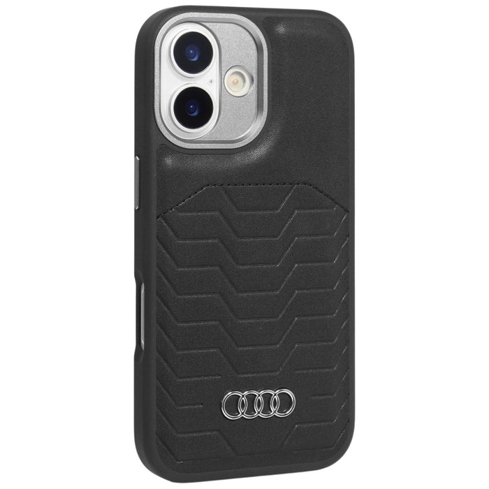 Калъф Audi GT Synthetic Leather MagSafe за iPhone 17 - черен