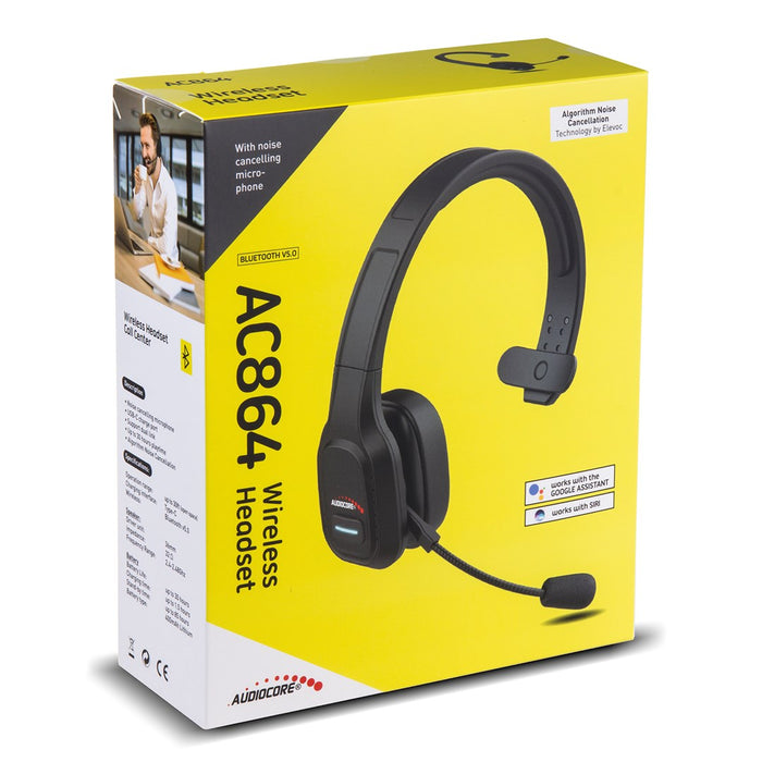 Audiocore 74452 Bluetooth слушалки Слушалки Микрофон за шумопотискане Център за обаждания Google Siri Office Wireless