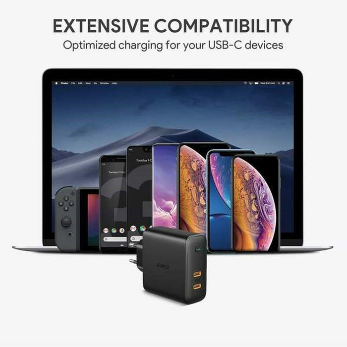 Зарядно за стена Aukey PA-D5 Черен