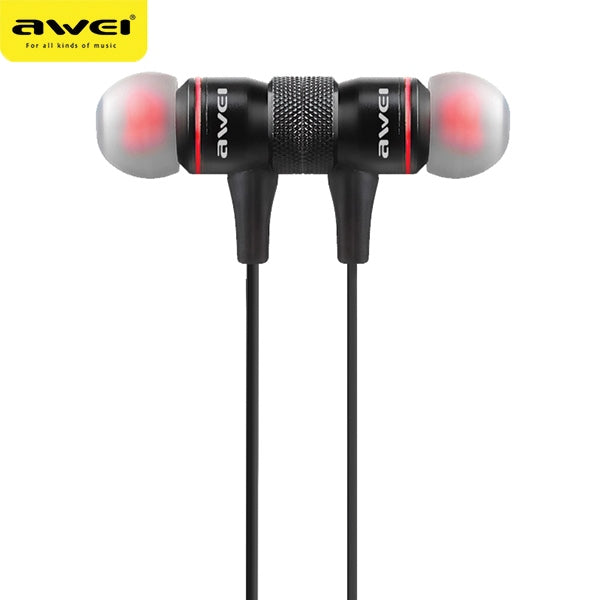 Спортни слушалки AWEI M1 магнитни, черни