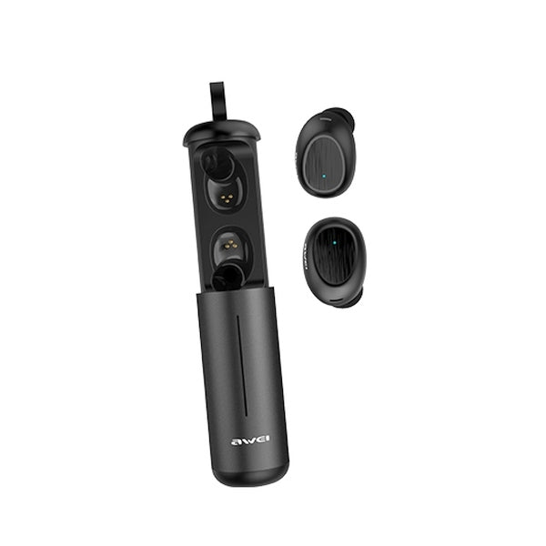 AWEI слушалки M0 5.0 T55 TWS+ със станция за зареждане, черни