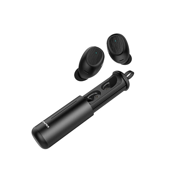 AWEI слушалки M0 5.0 T55 TWS+ със станция за зареждане, черни