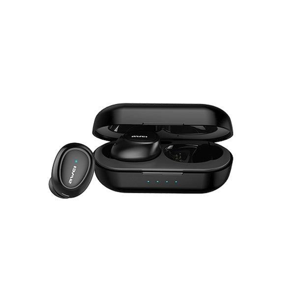 AWEI M0 5.0 T16 TWS+ слушалки с докинг станция, черни