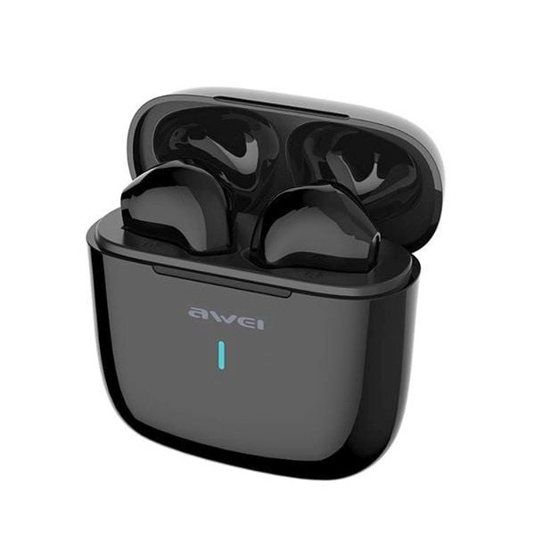 AWEI M0 5.0 T26 TWS+ слушалки със станция за зареждане, черни