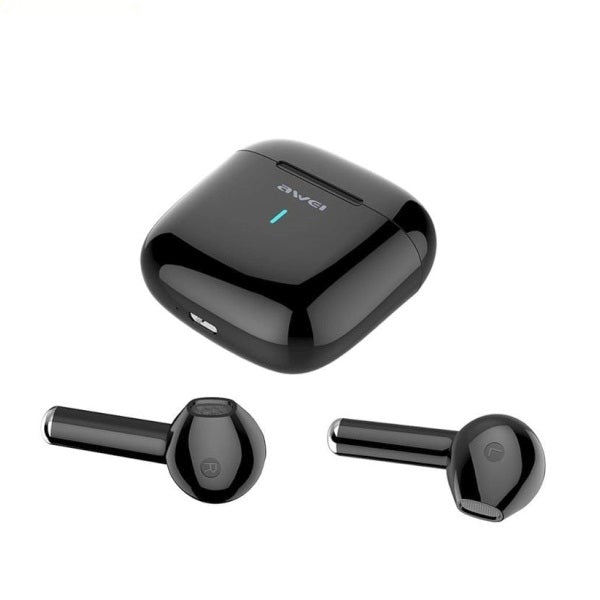 AWEI M0 5.0 T26 TWS+ слушалки със станция за зареждане, черни