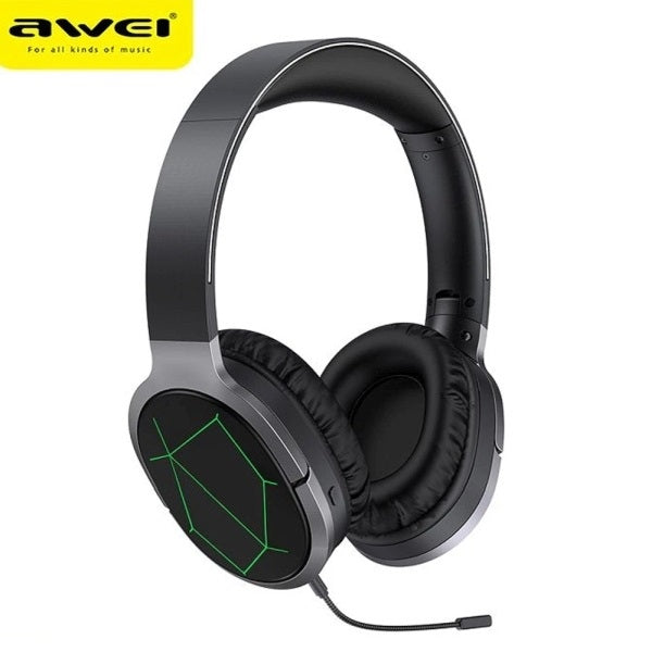 AWEI слушалки за игри M1 M0 с микрофон, черни
