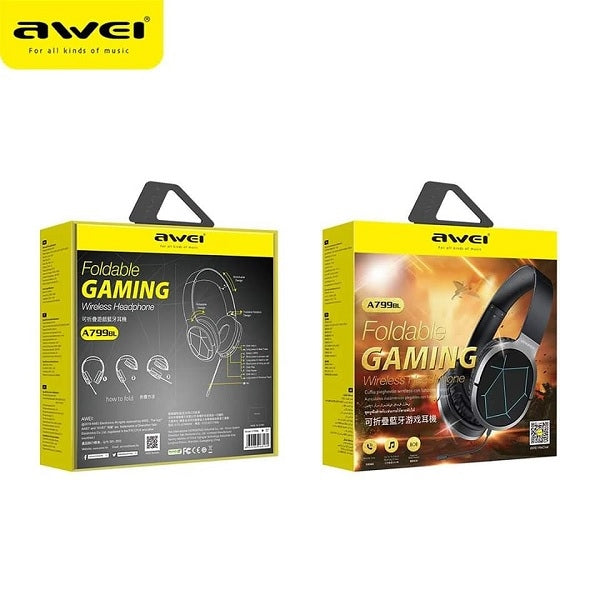 AWEI слушалки за игри M1 M0 с микрофон, черни