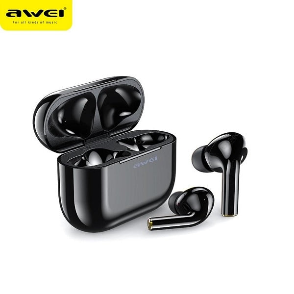 Слушалки AWEI M0 5.0 T29 TWS+ със станция за зареждане, черни
