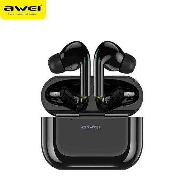 Слушалки AWEI M0 5.0 T29 TWS+ със станция за зареждане, черни