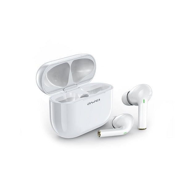 Слушалки AWEI M0 5.0 T29 TWS+ със станция за зареждане, бели