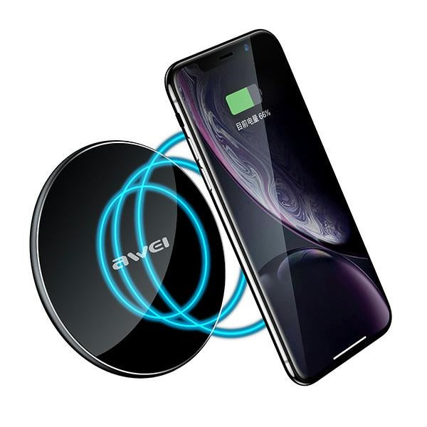 Индукционно зарядно AWEI W810W, черно