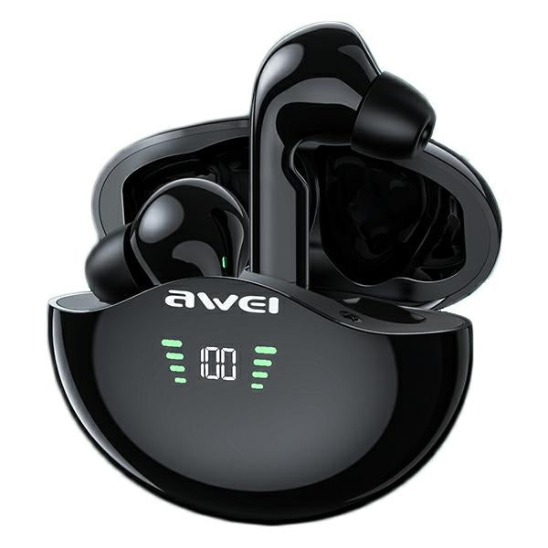 AWEI M1 TWS+ слушалки с доковна станция 5.3, черни