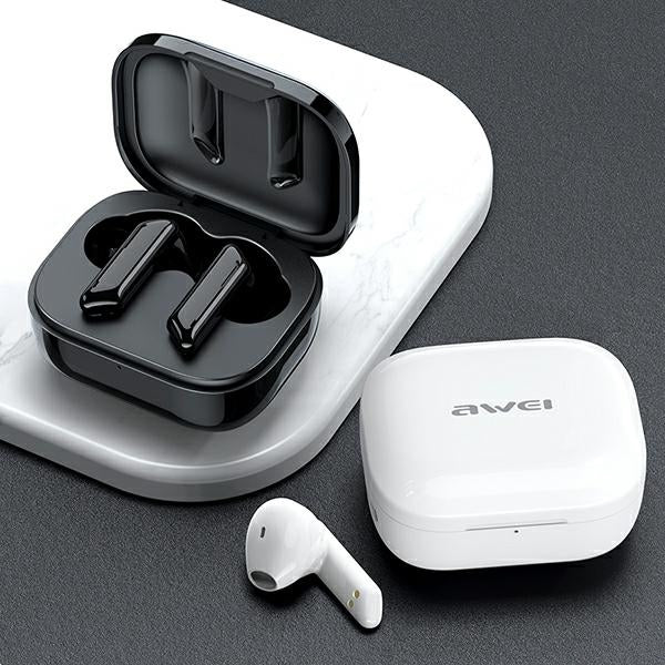 AWEI слушалки M0 5.1 T36 TWS+ със станция за зареждане, бели