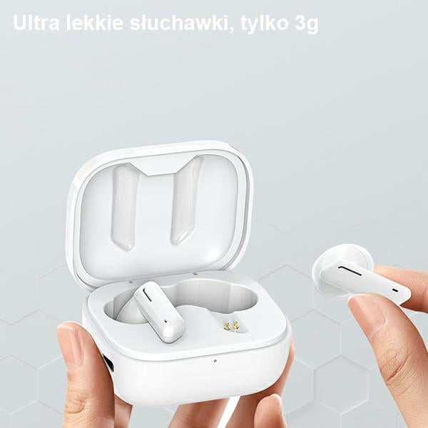 AWEI слушалки M0 5.1 T36 TWS+ със станция за зареждане, бели
