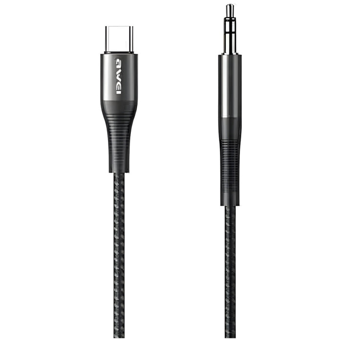 Адаптер AWEI CL-116T USB-C/Jack 3.5, сив