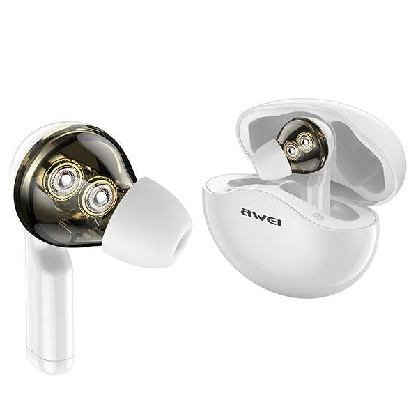 Спортни слушалки AWEI M1 M0, бели