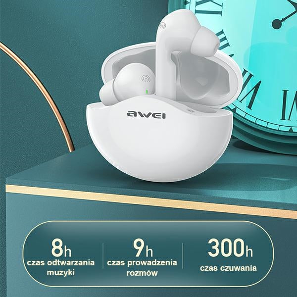 Спортни слушалки AWEI M1 M0, бели