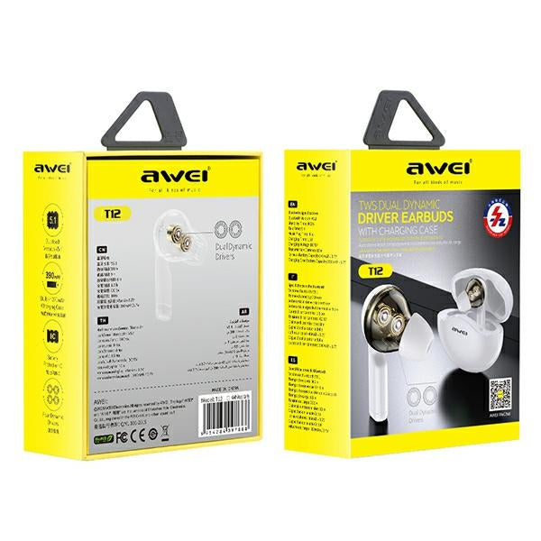 Спортни слушалки AWEI M1 M0, бели