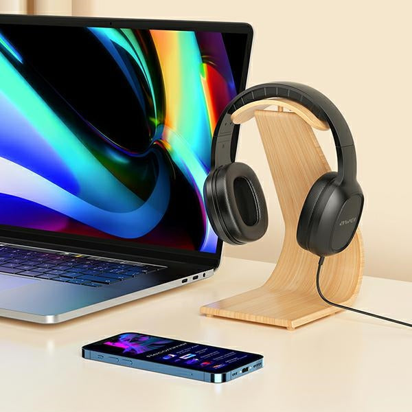 Слушалки AWEI over-ear jack 3.5mm, черни