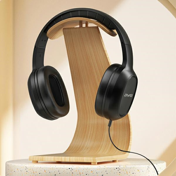 Слушалки AWEI over-ear jack 3.5mm, черни