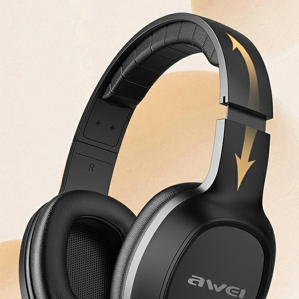 Слушалки AWEI over-ear jack 3.5mm, черни