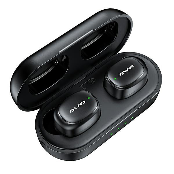 AWEI M0 5.1 T13 Pro TWS+ слушалки с докинг станция, черни