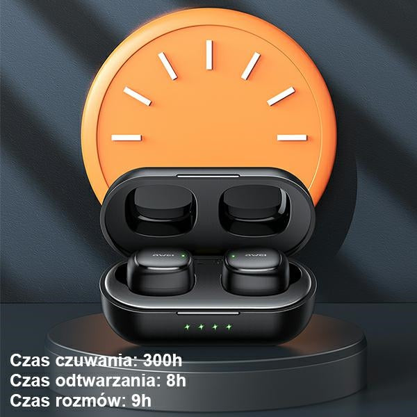AWEI M0 5.1 T13 Pro TWS+ слушалки с докинг станция, черни