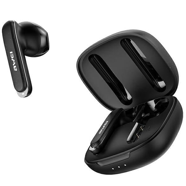 AWEI слушалки M0 5.3 T66 TWS+ със станция за зареждане, черни