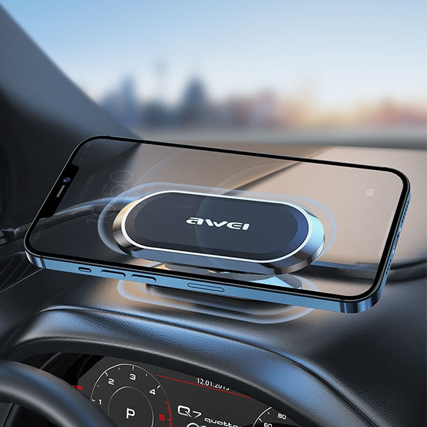 Магнитна автомобилна стойка AWEI X20 за кокпит, сива