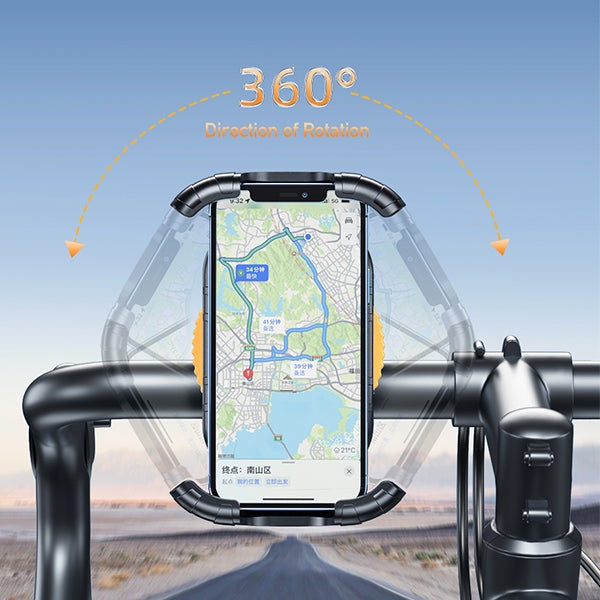 AWEI X29 велосипедна стойка за рамка за телефон 4,7"-6,7", черна