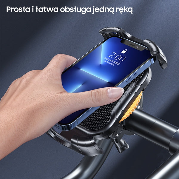AWEI X29 велосипедна стойка за рамка за телефон 4,7"-6,7", черна