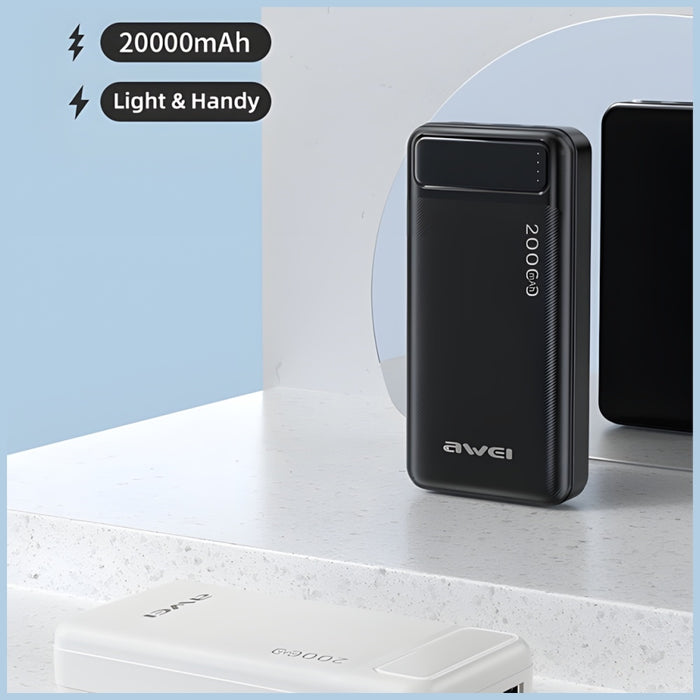 AWEI PowerBank P6K черен с USB-C/Micro-USB