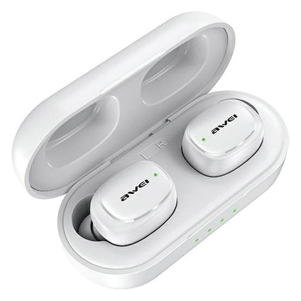 AWEI M0 5.1 T13 Pro TWS+ слушалки с докинг станция, бели