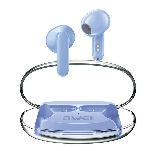 AWEI слушалки M0 5.3 T85 ENCTWS + докинг станция, синьо