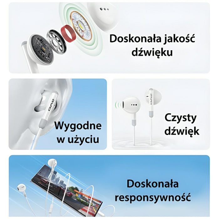 Слушалки AWEI stereo M0 M1-C, черни