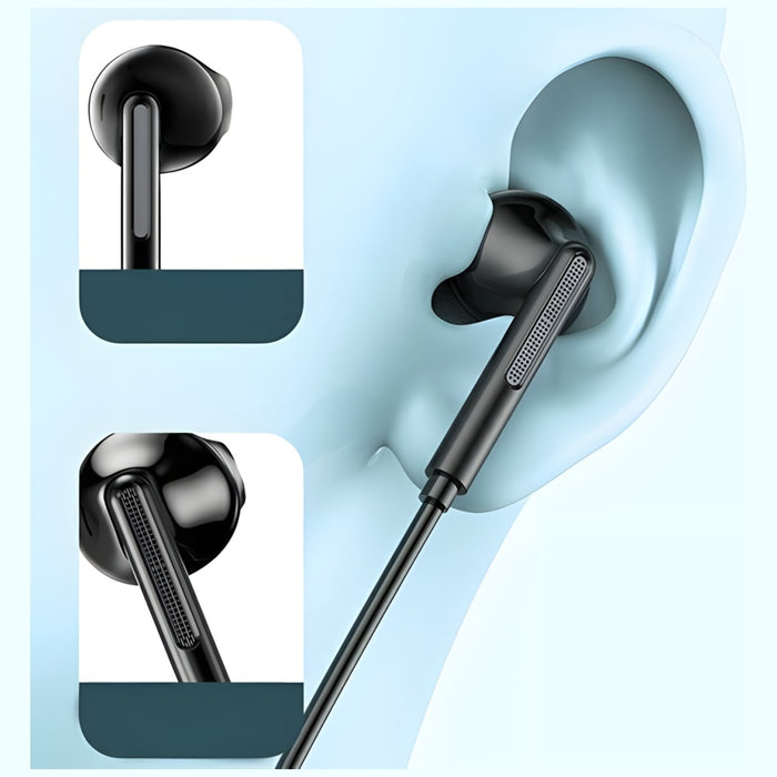AWEI слушалки стерео PC-7T USB-C 1.2mczarny/черни