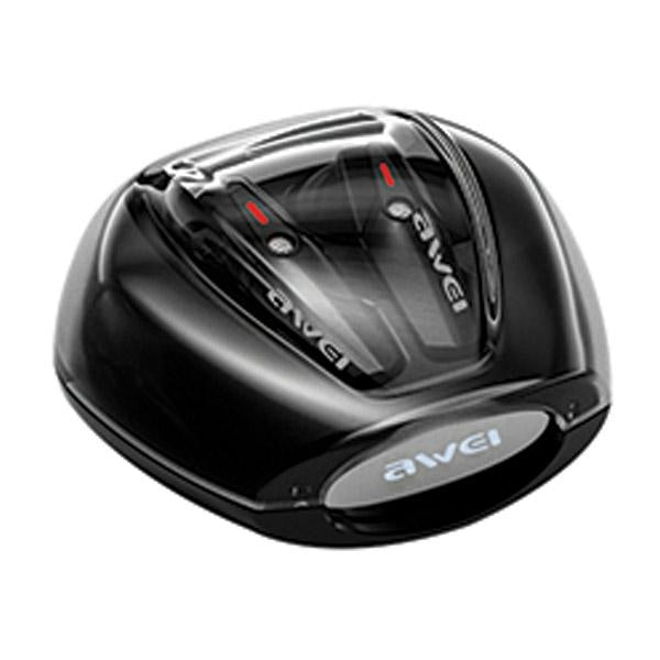AWEI M0 5.3 T25 TWS+ слушалки със станция за зареждане, черни