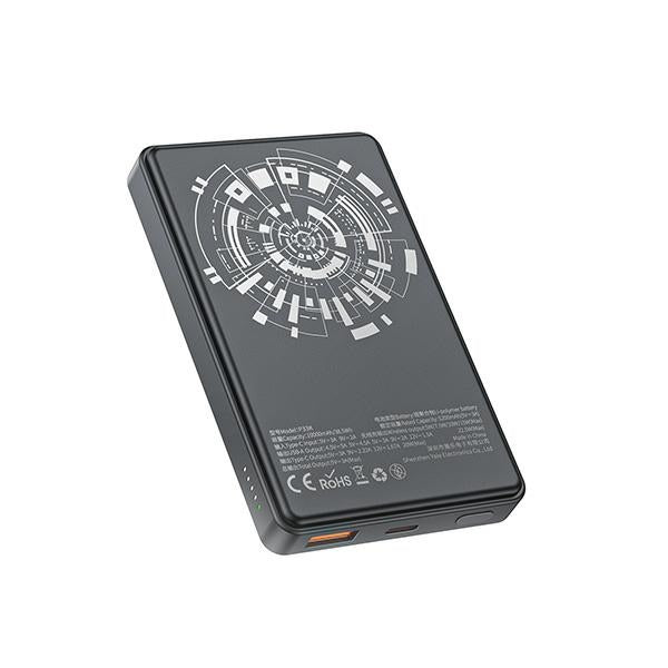 AWEI PowerBank MagSafe P33K 10000mAh22.5W, черен