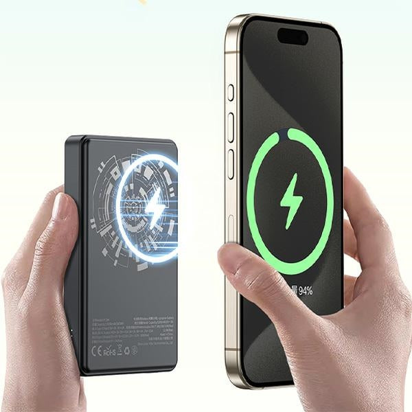 AWEI PowerBank MagSafe P33K 10000mAh22.5W, черен