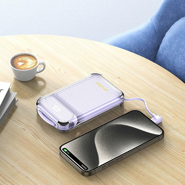 AWEI PowerBank 22,5W с кабел PD/Lightning, черен