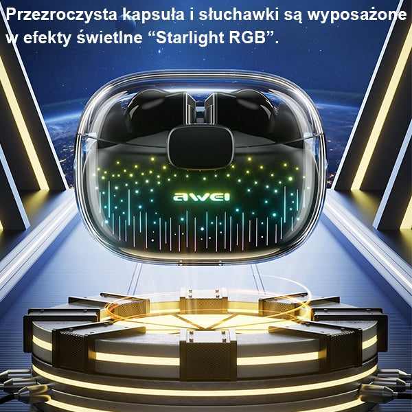 Слушалки AWEI M1 5.3 T52 с докинг станция, черни