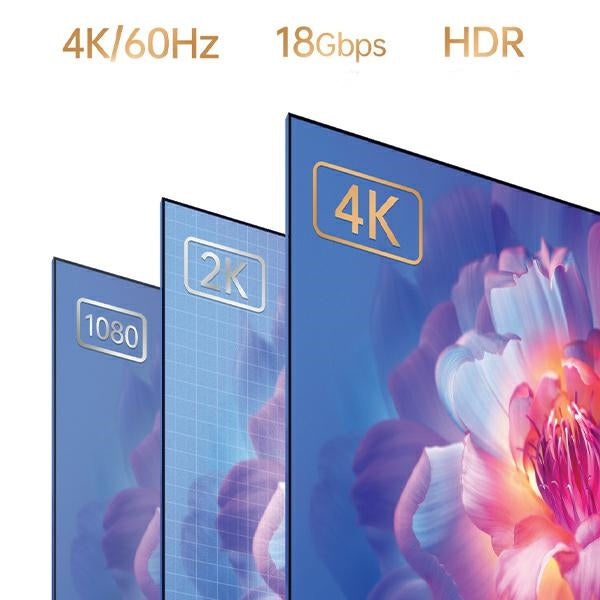 AWEI кабел за HDMI4K 30Hz, черен/черн