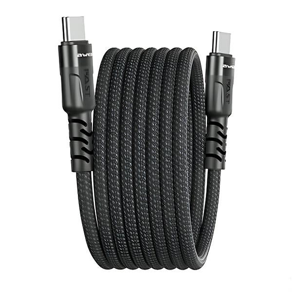 AWEI кабел магнитен за USB, черен